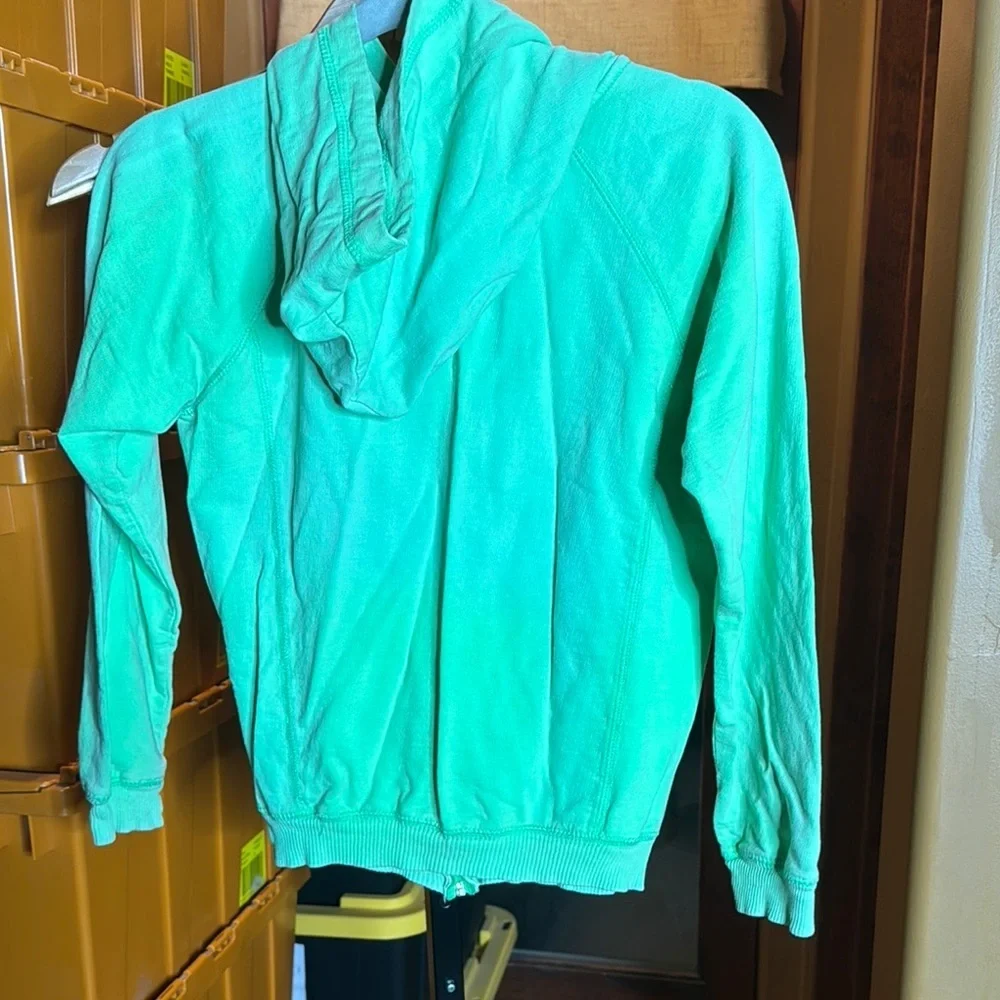Ragwear Savannah Georgia Sunbleached Green  Orange Zip Up Hoodie Size Small